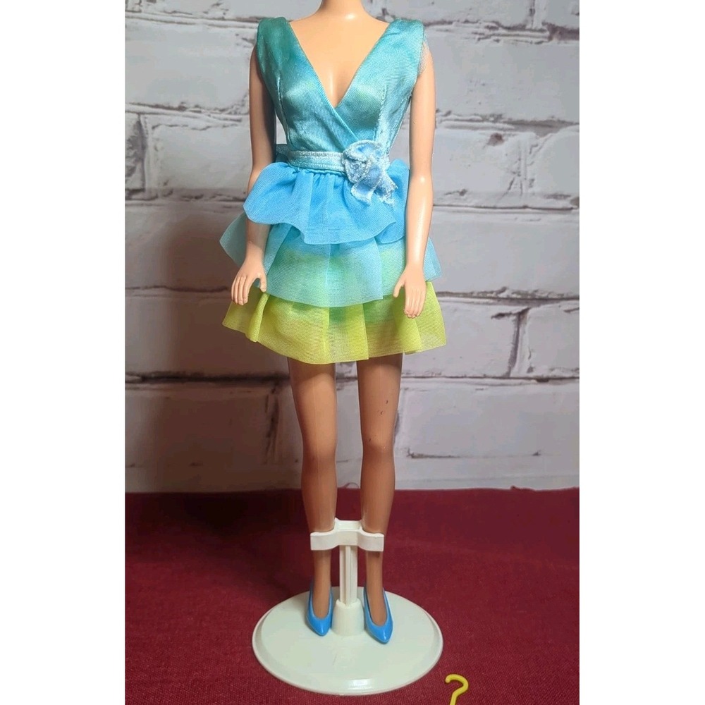 Vintage 1970 Mattel Barbie Doll Outfit Dreamy Blues #1456 Clone Shoes